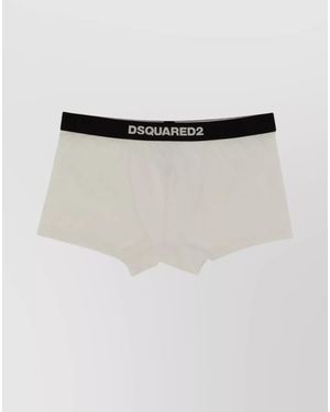 DSquared² Logo Boxer Briefs - White