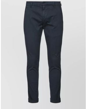 Dondup Regular-Fit Straight-Leg Trousers - Blue
