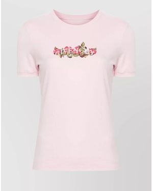 Givenchy Sleeved Cotton Blend Top - Pink