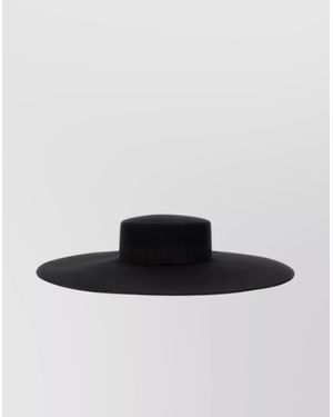 ハット NINA RICCI LARGE WOOL FELT HAT Nina Ricci Felt Wool Hat | Black | FARFETCH