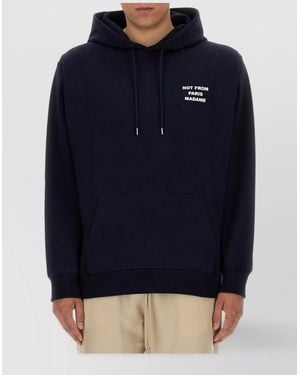 Drole de Monsieur Relaxed-Fit Hoodie - Blue