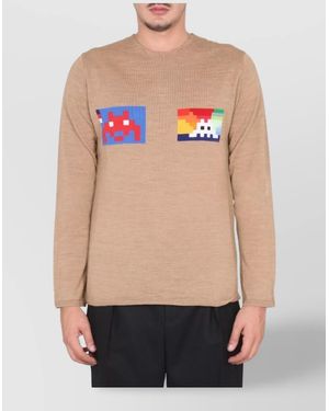 Comme des Garçons Wool Regular-Fit Jumper - Multicolour
