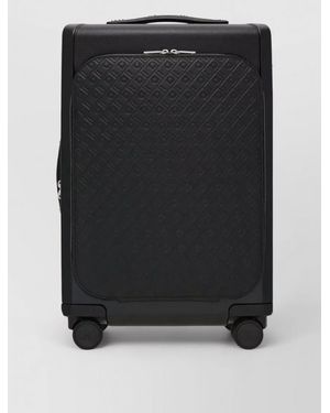 Ferragamo Leather Cabin Trolley Suitcase - Black
