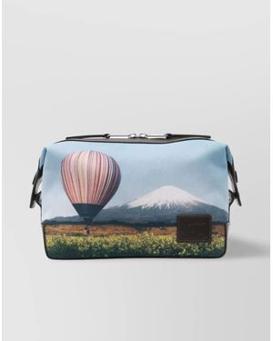 Paul Smith Printed Landscape Wash Bag - Blue