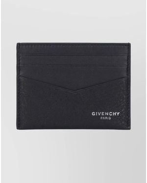 Givenchy Calf Leather Cardholder - Blue