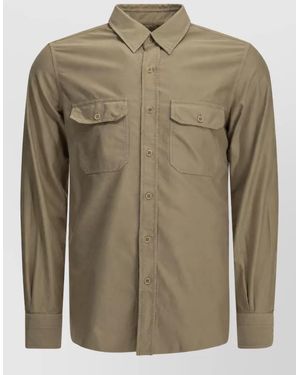Tom Ford Cotton Casual Shirt - Green