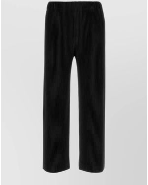 Homme Plissé Issey Miyake Wide-Leg Trousers - Black