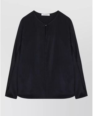 Max Mara Long Sleeve Round Neck Jacket - Black