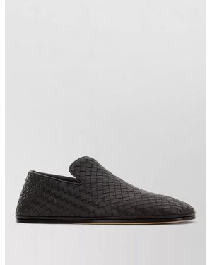Bottega Veneta Palazzo Leather Loafers Round Toe Flat - Multicolour