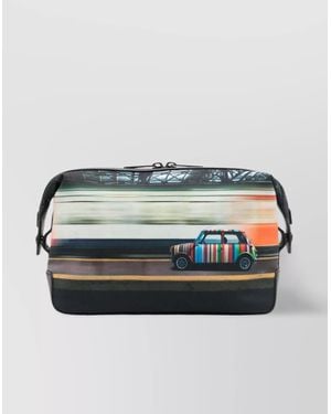 Paul Smith Printed Rectangular Luggage & Travel Bags - Gray