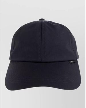 Paul Smith Wool Baseball Cap Curved Peak Eyelets - Blue