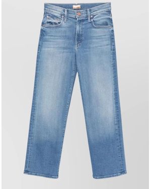Mother Denim Straight-Leg Jeans - Blue