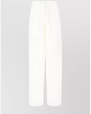 Ferragamo Wide-Leg Pants - White