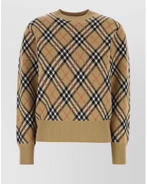 Burberry Embroidered Wool Blend Jumper - Multicolour
