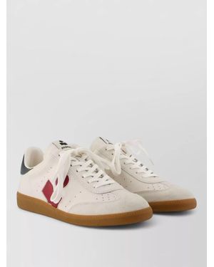 Isabel Marant Leather Lace-Up Trainers - White