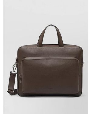 Calvin Klein Polyethylene Briefcase - Brown