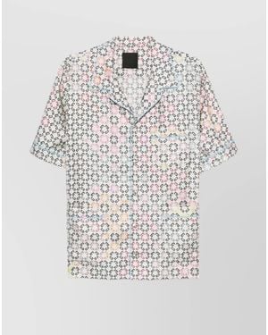 Givenchy Silk Short-Sleeve Shirt - White