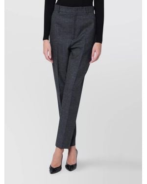 Moschino Tailored Wool Pants Tapered Leg - Black