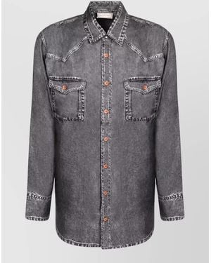 Pierre Louis Mascia Silk Shirt - Grey