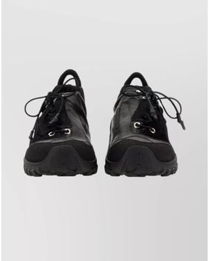 Our Legacy Leather Panelled Low-Top Trainers - Black