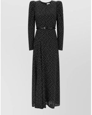 P.A.R.O.S.H. Silk Maxi Dress - Black