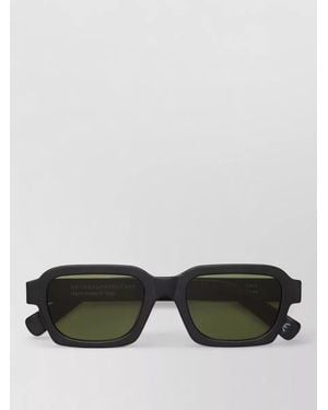 Retrosuperfuture Square Acetate Frame Sunglasses Tinted Lenses - Green