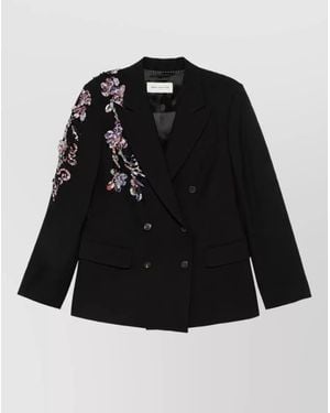 Dries Van Noten Wool Suit Jacket - Black