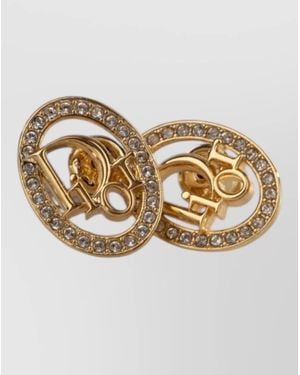 Dior Brass Earrings - Metallic