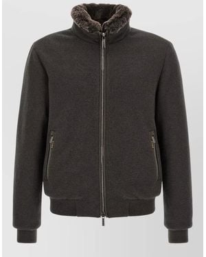 Moorer Bellati Mrw Bomber Jacket Acqua Collection - Black