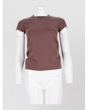 Rick Owens Cotton T-Shirt - Purple