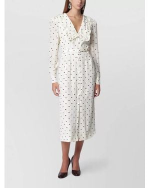 Alessandra Rich Midi Dress - White