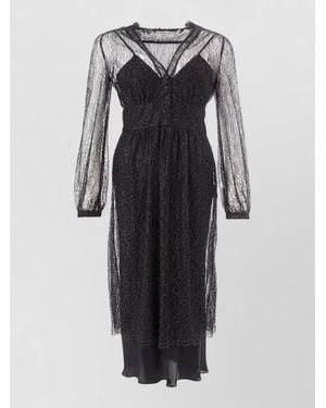 Lardini Nylon Maxi Dress - Black
