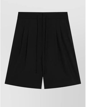 Fear Of God Tailored Trousers Pleated Design Back Pockets - Black