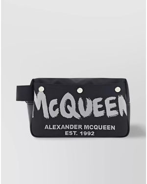 McQueen Fabric Beauty Case - Black