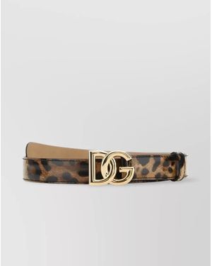 Dolce & Gabbana Patent Leather Belt - White