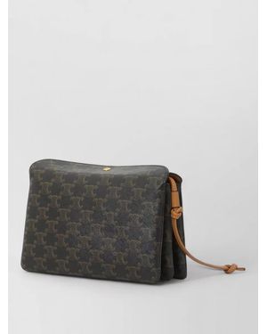 Celine Canvas Crossbody Bag - Gray
