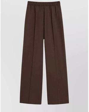 Weekend by Maxmara Wide Leg Pants Elastic Waistband - Brown