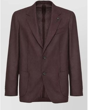 Lardini Cashmere Blend Single-Breasted Suit Jacket - Brown