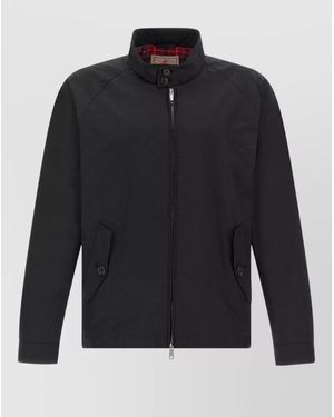 Baracuta G4 High Collar Buttoned Cuffs Jacket - Blue