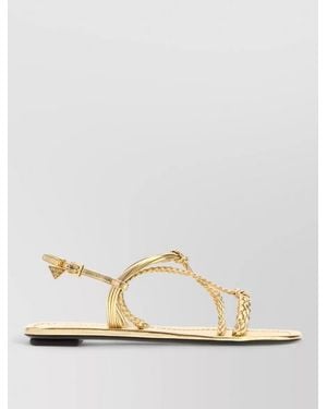 Prada Nappa Leather Sandals - Natural