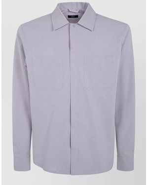 Herno Functional Shirt Jacket Front Pockets Style - Purple