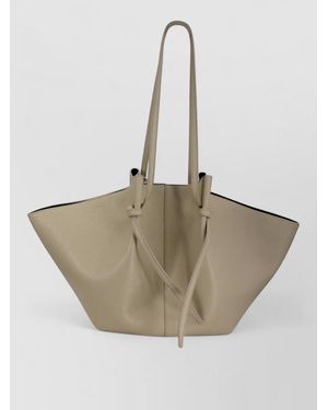 Yuzefi Tote Bag Dual Handles Knotted Straps - Natural
