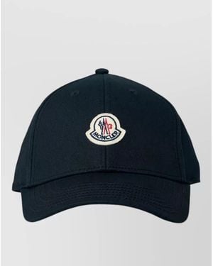 Moncler Baseball Cap Logo Detail Curved Brim - Blue