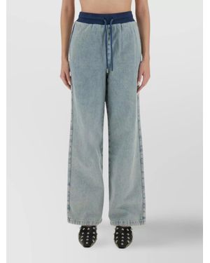 Moschino Drawstring Waistband Trousers - Blue