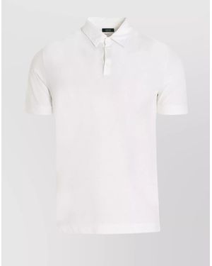 Zanone Cotton Ice Polo Shirt - White