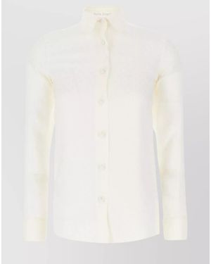 Palm Angels Silk Shirt - White