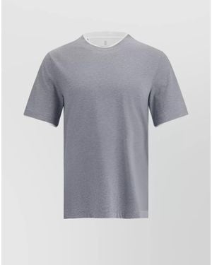 Brunello Cucinelli Regular-Fit Cotton T-Shirt - Grey