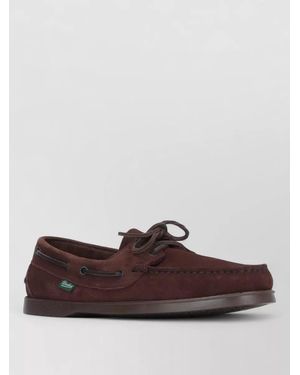 Paraboot Loafers Slip On Moc Toe Rubber Sole - Brown