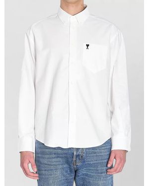 Ami Paris Cotton Boxy Shirt - White