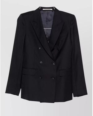 Tagliatore Wool Double-Breasted Suit Jacket - Blue